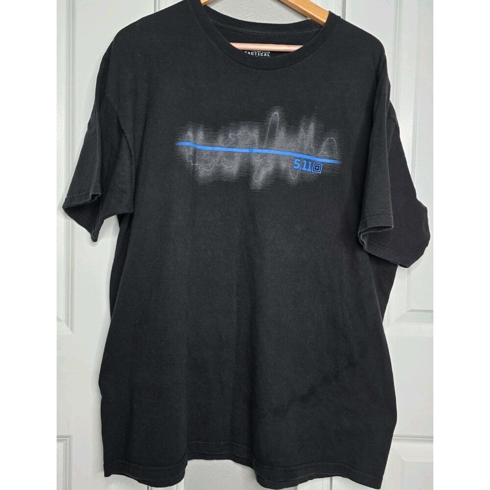 5.11 Tactical T-Shirt Men's XL Extra Large Tee Blue Line